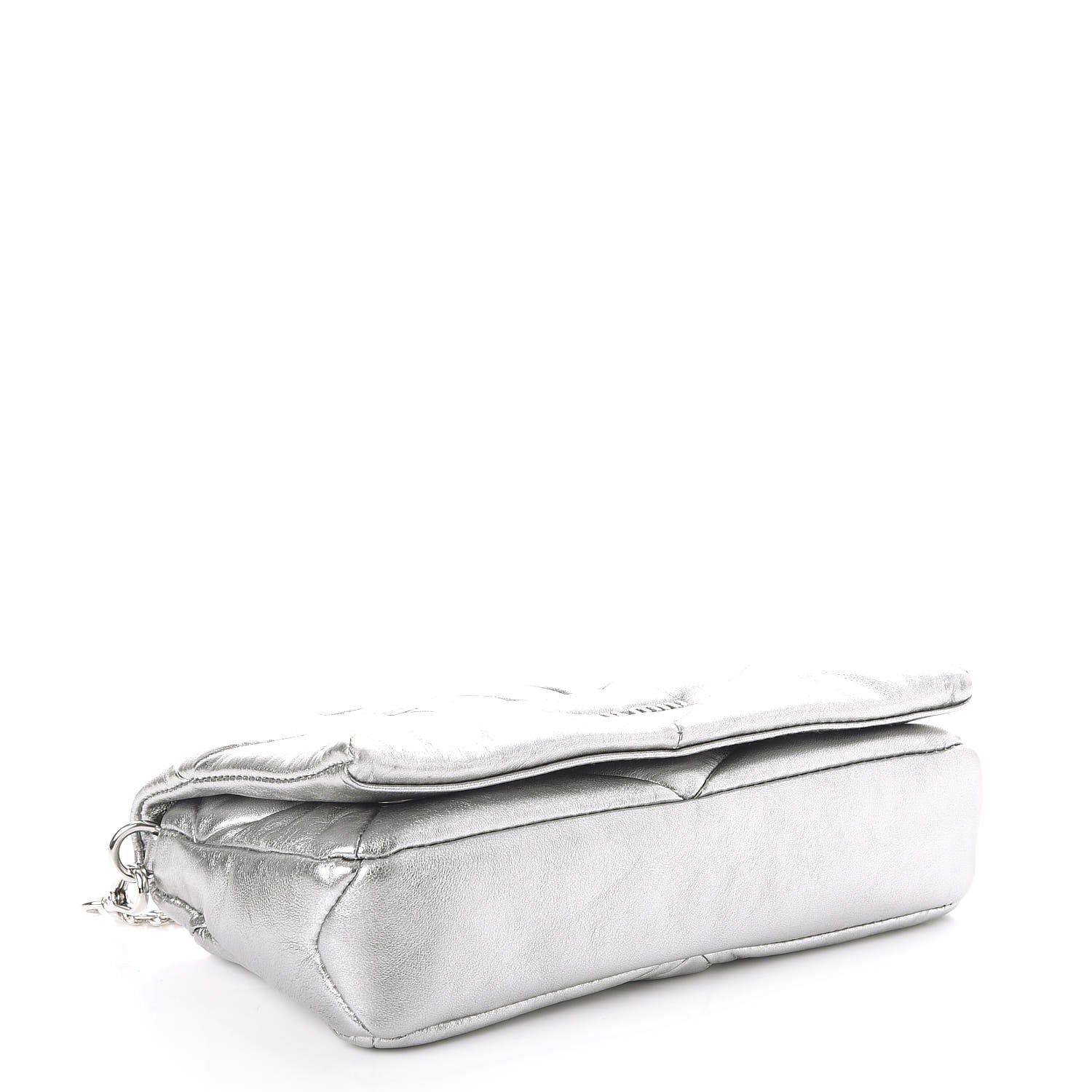 Miu Miu Nappa Patch Pearl Shoulder Bag Cromo 5 of 14