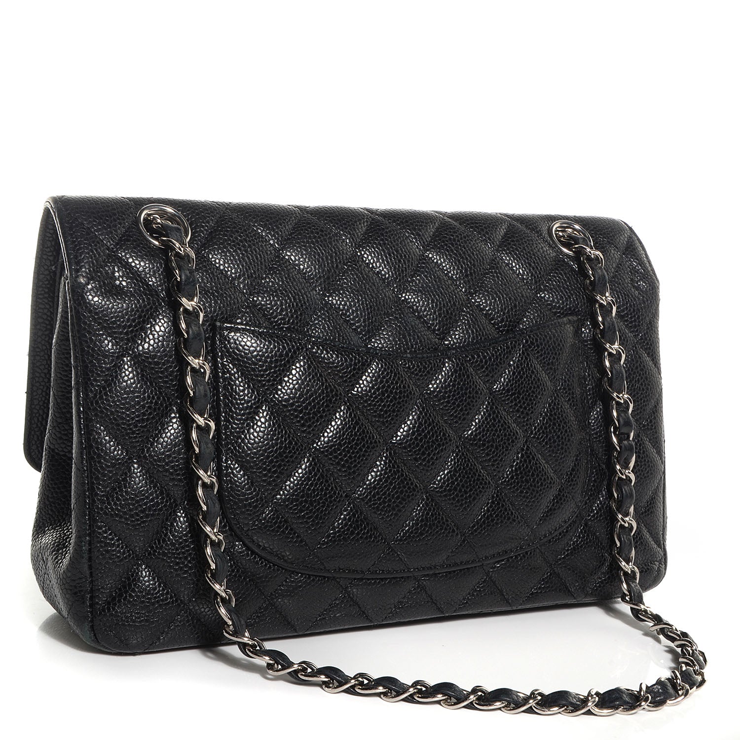 Chanel Caviar Quilted Medium Double Flap Black 3 of 9