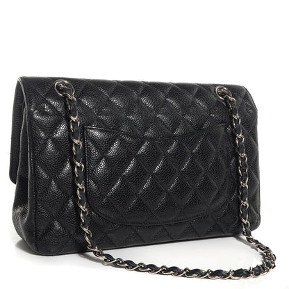 Chanel Caviar Quilted Medium Double Flap Black 3 of 9