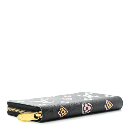 Louis Vuitton Monogram Giant Wild At Heart Zippy Wallet Black 4 of 12