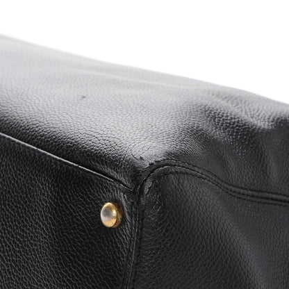 Chanel Calfskin Cerf Executive Shopper Tote Black 11 of 11
