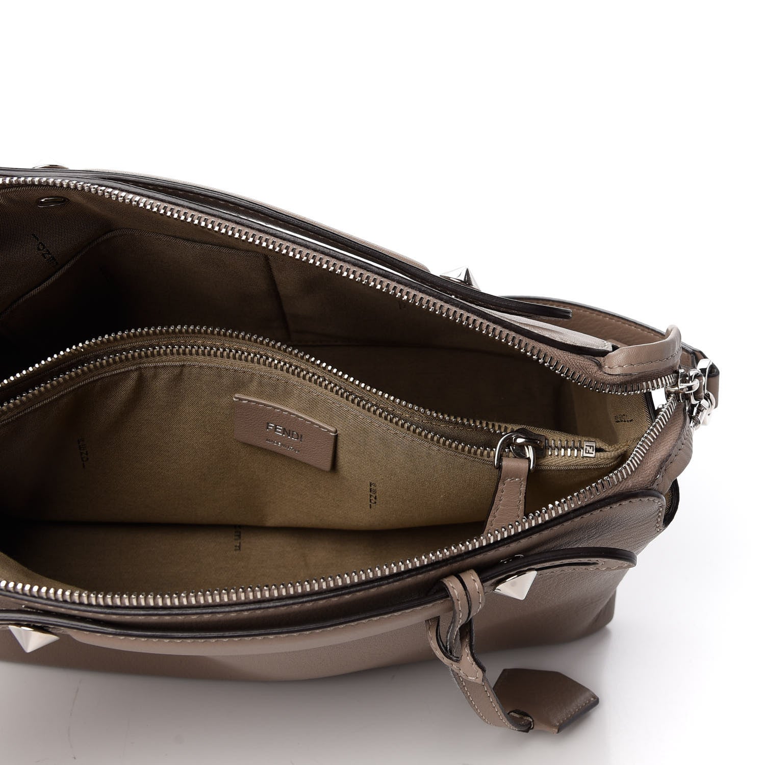 Fendi Vitello Dolce Medium By The Way Boston Bag Tortora 5 of 9