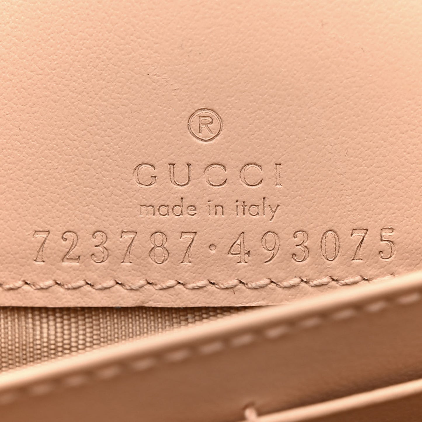 Calfskin GG Matelasse Chain Wallet Perfect Pink