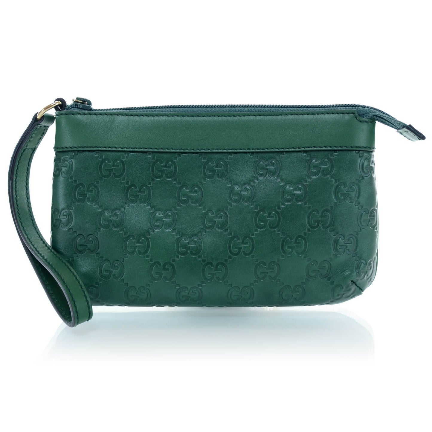 Guccissima Wristlet Green