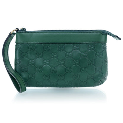 Gucci Guccissima Wristlet Green 1 of 10