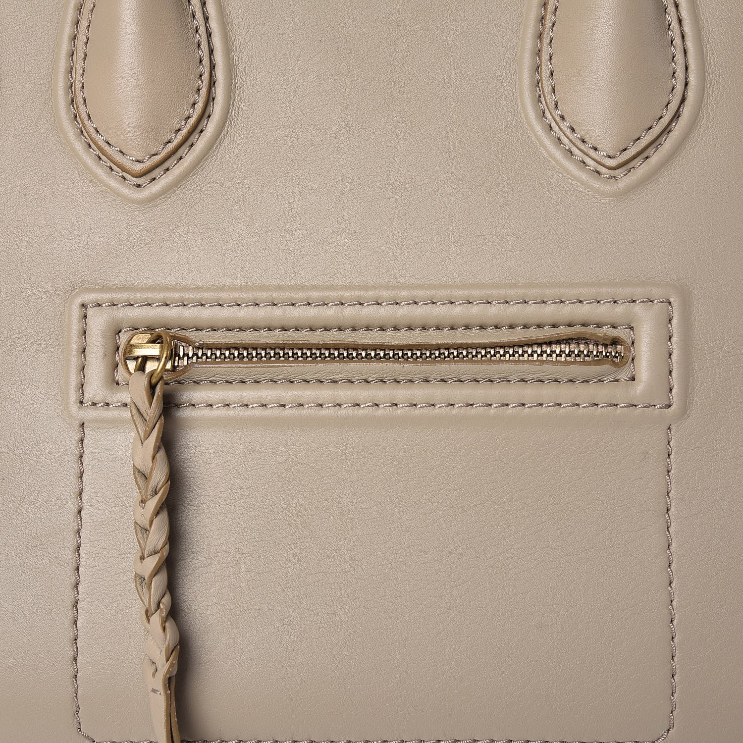 Celine Supple Calfskin Medium Phantom Luggage Beige 8 of 12