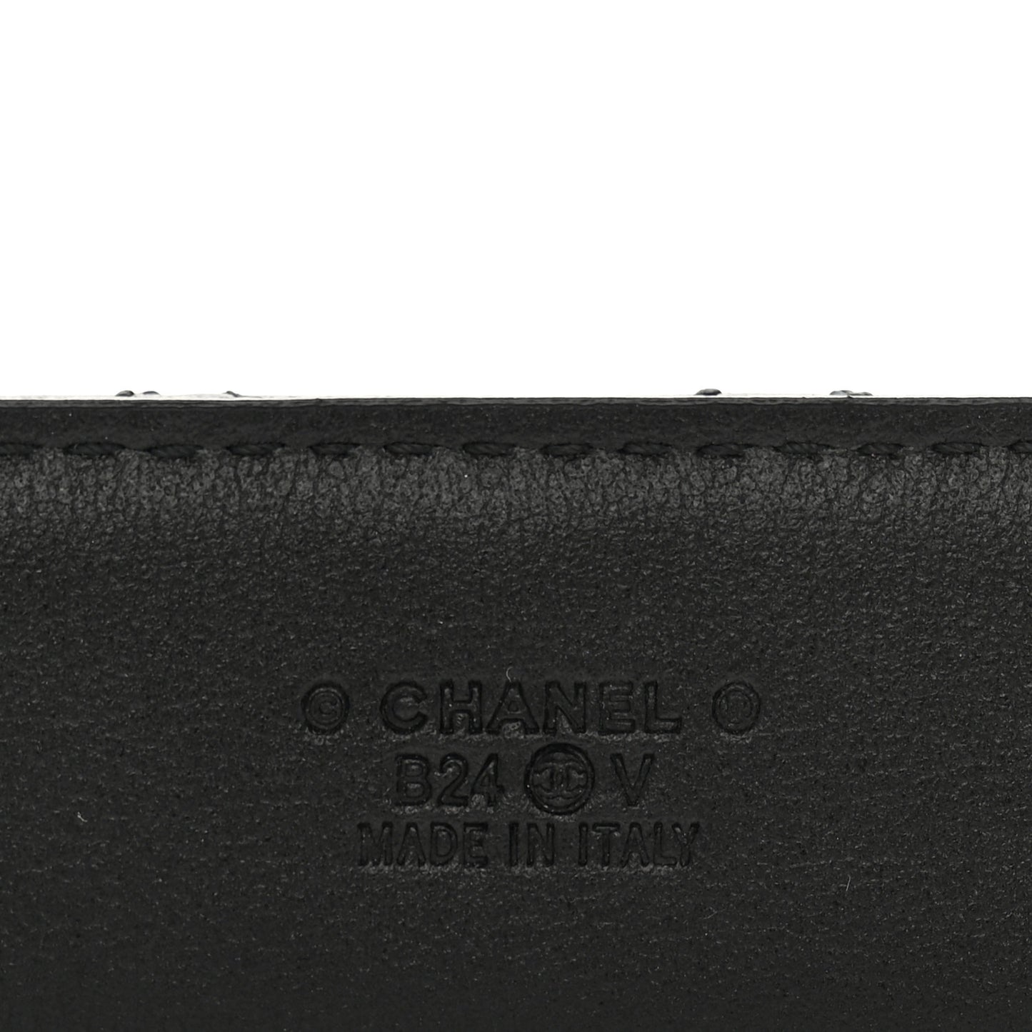 Calfskin Quilted CC Chain Belt 90 36 Black