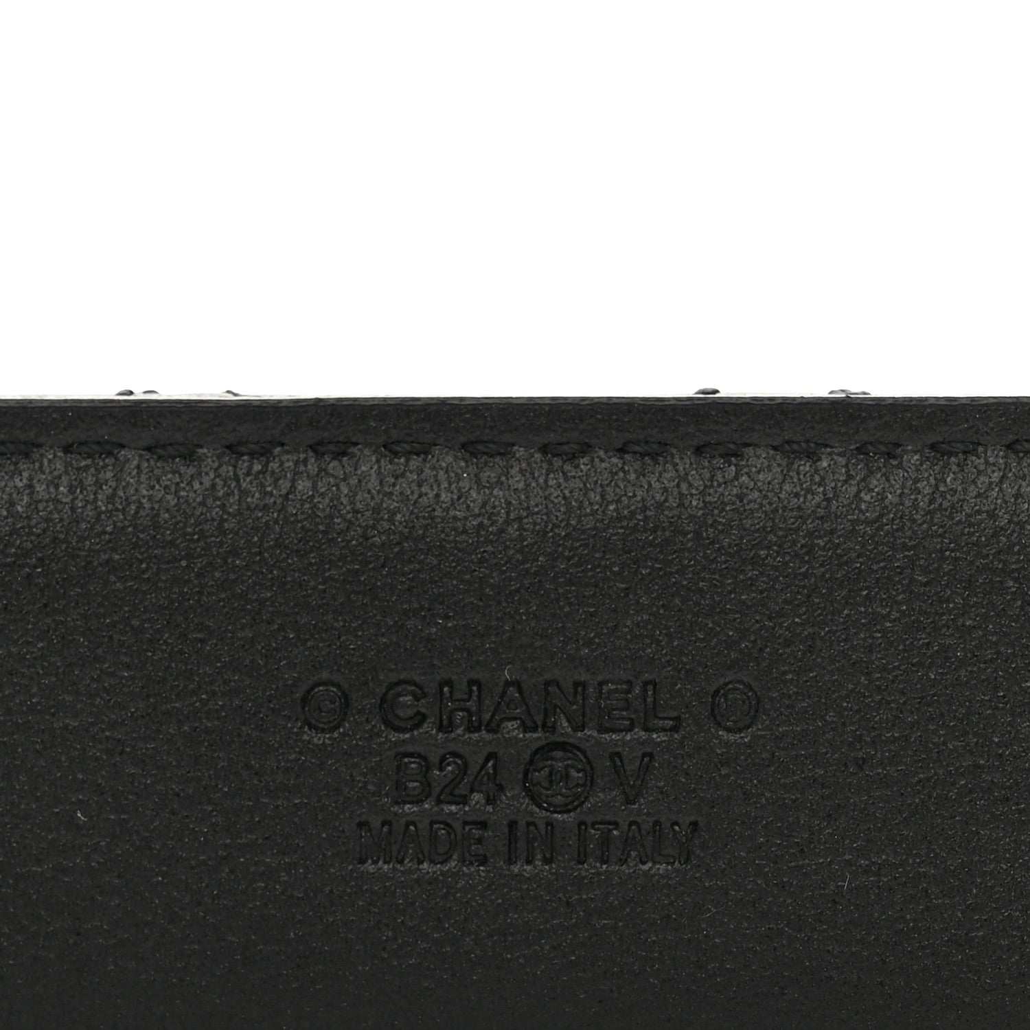 Chanel Calfskin Quilted CC Chain Belt 90 36 Black 4 of 7
