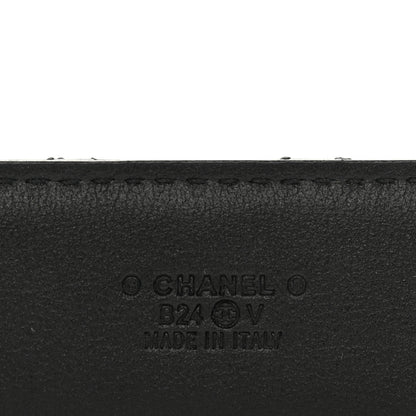 Chanel Calfskin Quilted CC Chain Belt 90 36 Black 4 of 7