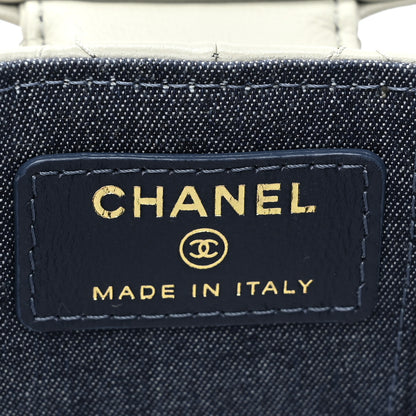 Chanel Lambskin Quilted Mini Vanity Case With Chain Grey 6 of 10