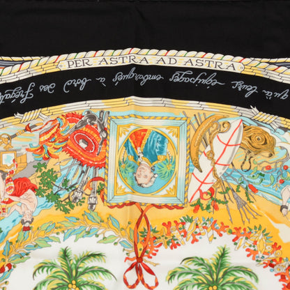 Hermes Silk Per Astra Ad Astra Scarf 90 Black 3 of 4