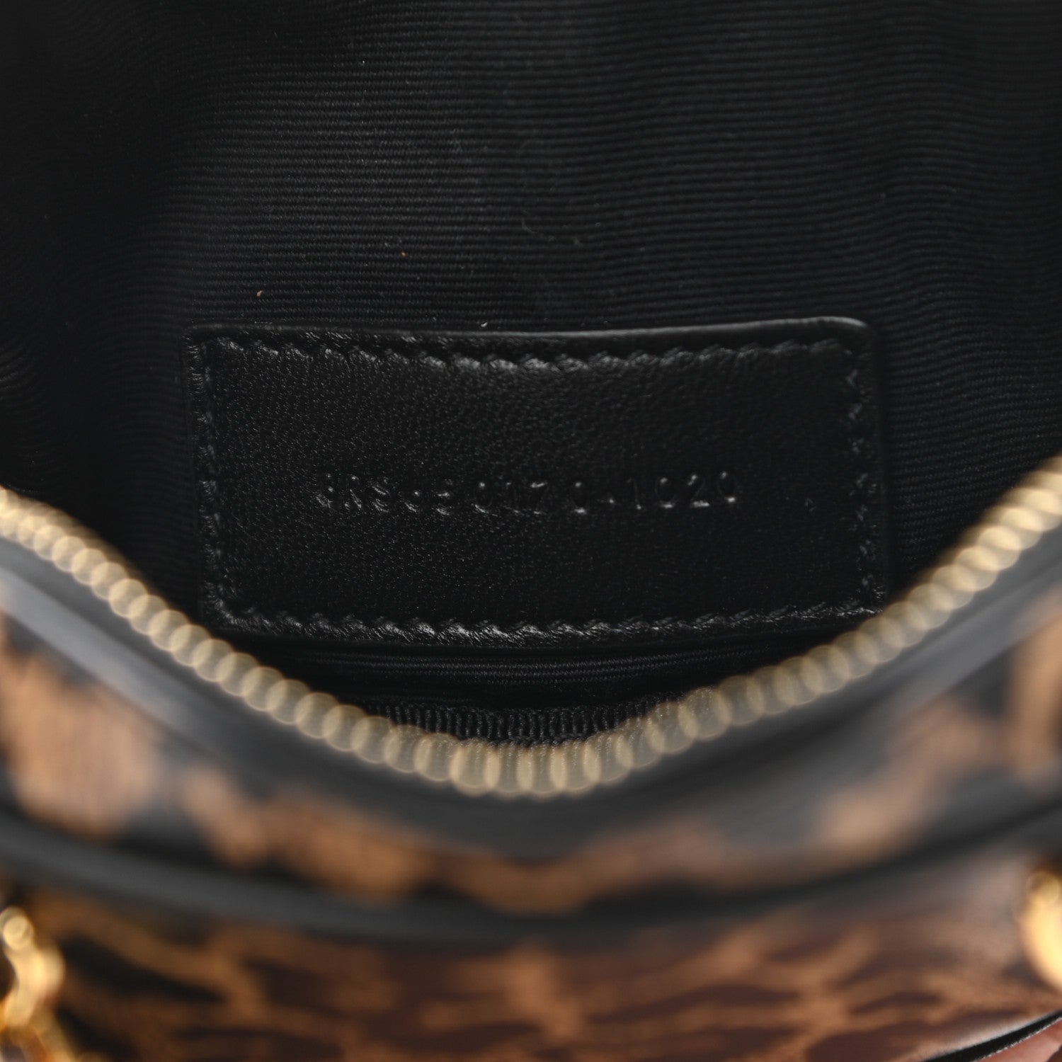 Saint Laurent Calfskin Heart Leopard Print Monogram Baby Lou Camera Bag Toffee 7 of 7