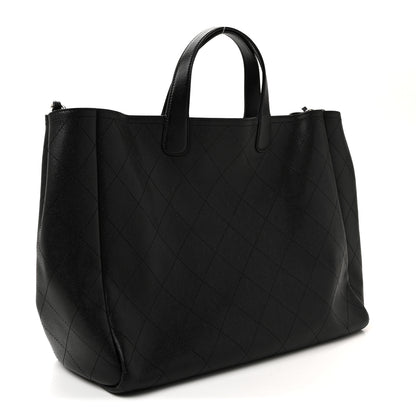 Chanel Caviar Stitched Large Shopping Tote Black 3 of 10