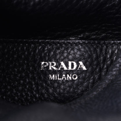 Prada Vitello Daino Medium Pocket Hobo Bag Black 4 of 6
