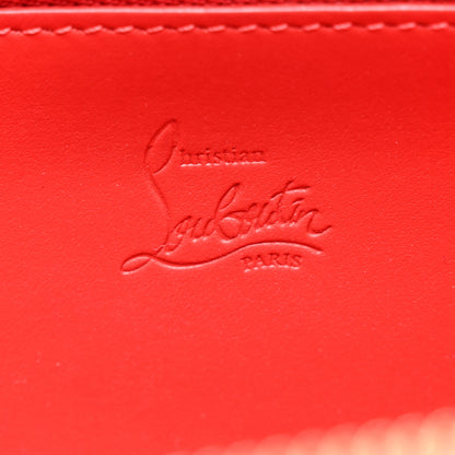 Christian Louboutin Calfskin Panettone Spiked Zip Around Wallet Pink Multicolor 6 of 8