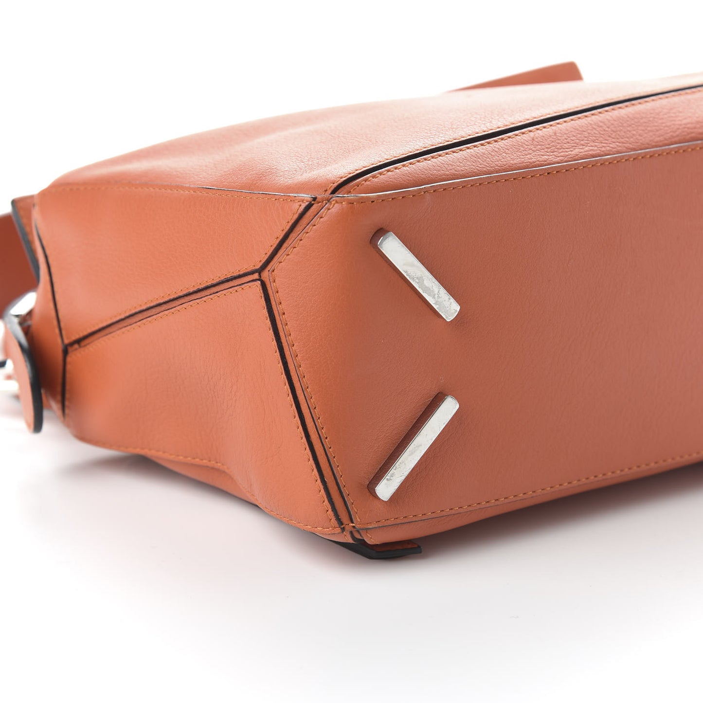 Calfskin Small Puzzle Bag Coral