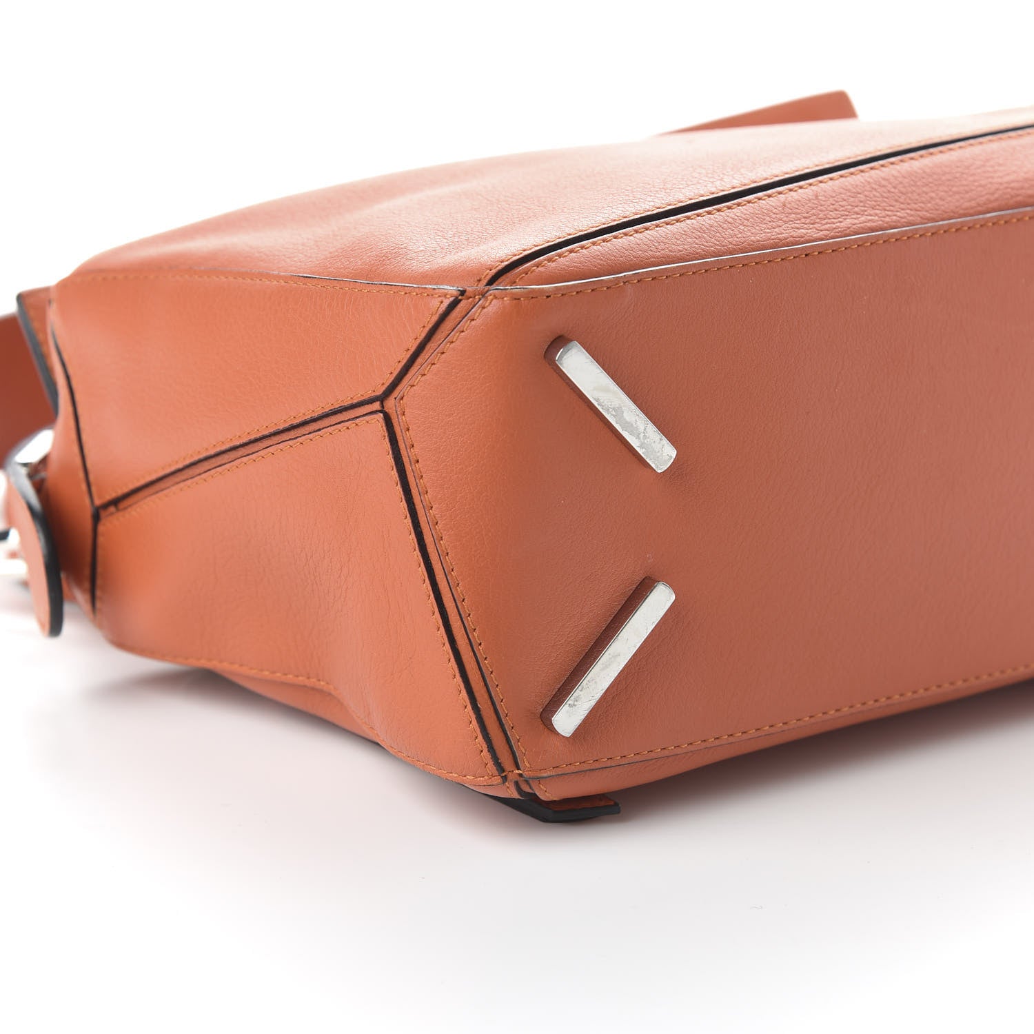 Loewe Calfskin Small Puzzle Bag Coral 6 of 9