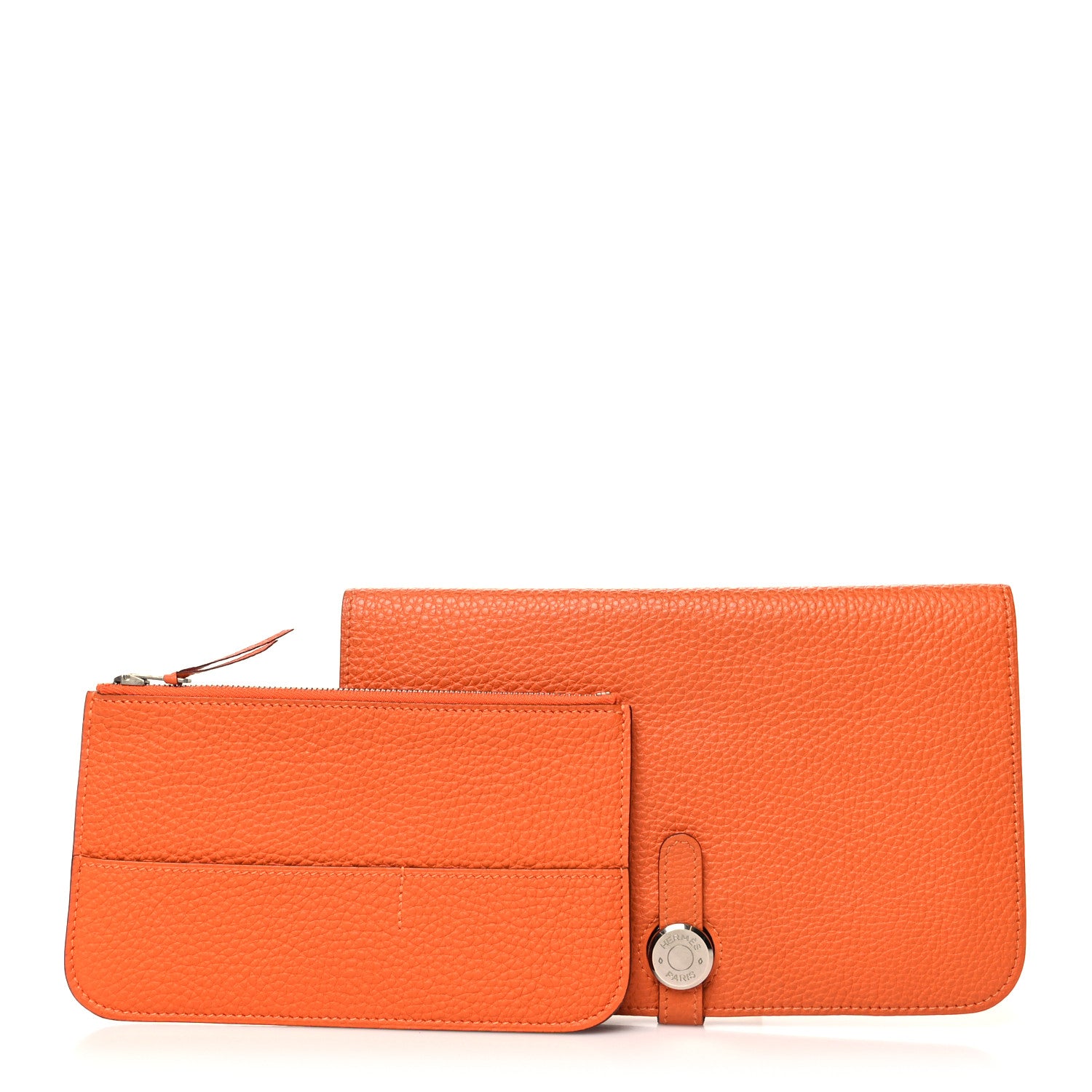 Hermes Togo Dogon Duo Wallet Orange 1 of 16