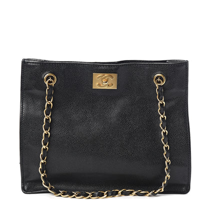 Chanel Caviar Shoulder Bag Black 1 of 9