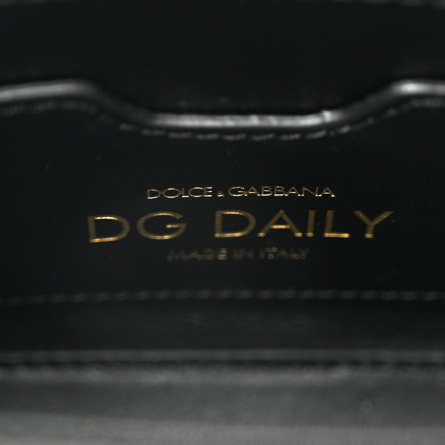 Dolce & Gabbana DOLCE GABBANA Calfskin Small DG Daily Shopper Tote Black 6 of 9
