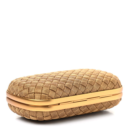 Bottega Veneta Intreccio Oro Bruciato Knot Clutch 4 of 6