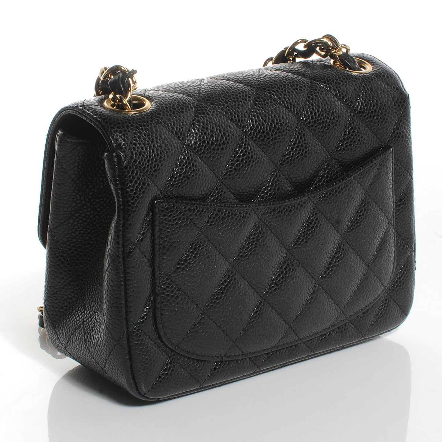 Caviar Quilted Mini Flap Bag Black