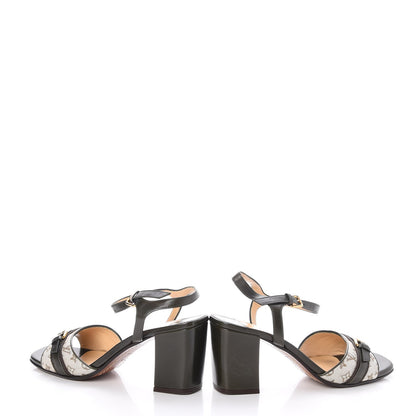 Louis Vuitton Mini Monogram Ankle Strap Sandals 36.5 Kaki 6 of 12