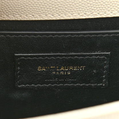 Saint Laurent Grain De Poudre Small Classic Monogram Kate Tassel Satchel Crema Soft 6 of 12