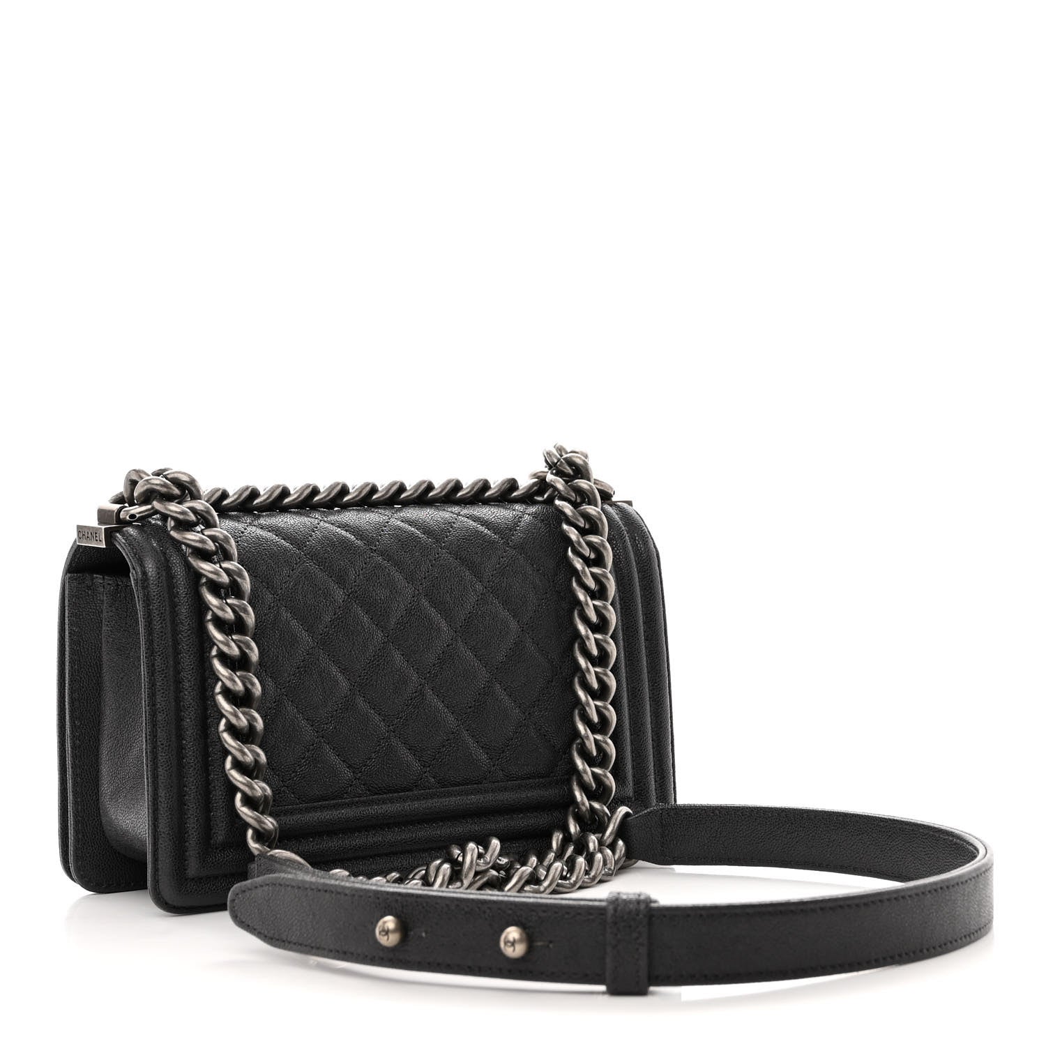 Chanel Caviar Quilted Small Boy Flap Black 3 of 10