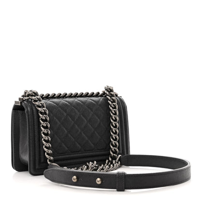 Chanel Caviar Quilted Small Boy Flap Black 3 of 10