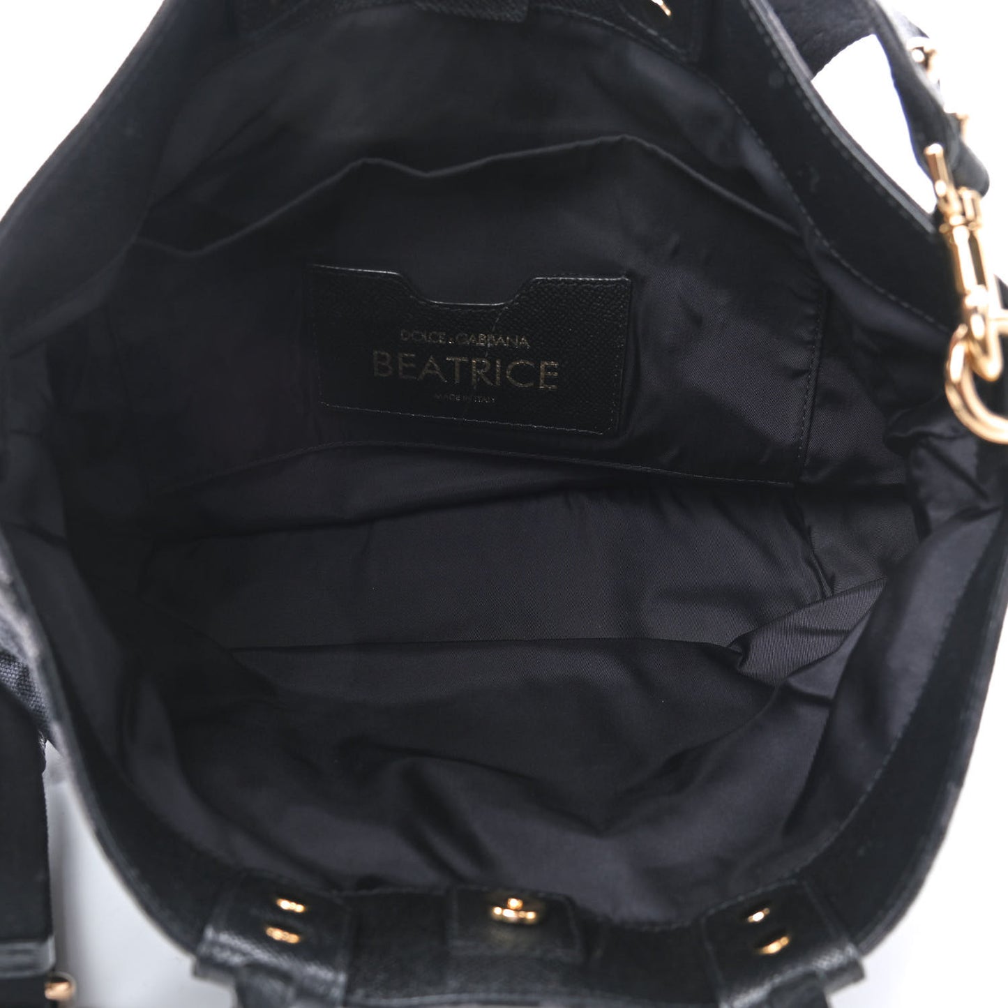 Canvas Dauphine Leopard Print Studded Beatrice Love Tote Black
