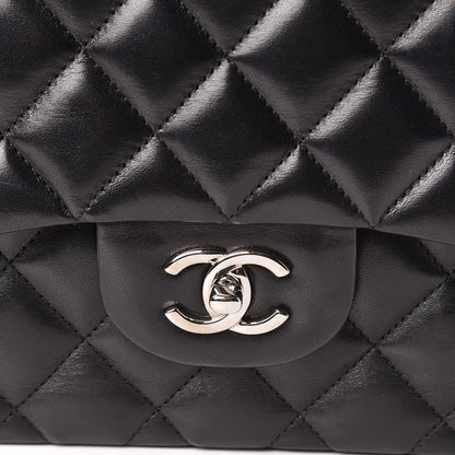 Chanel Lambskin Quilted Jumbo Single Flap Black 10 of 10