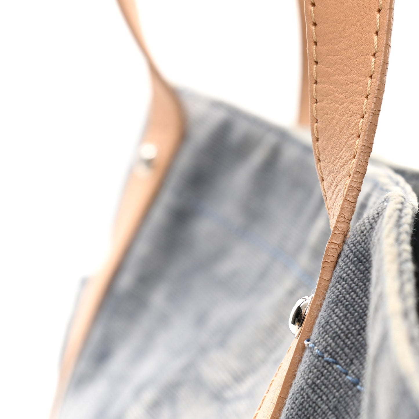 Denim CC Flower Tote Blue