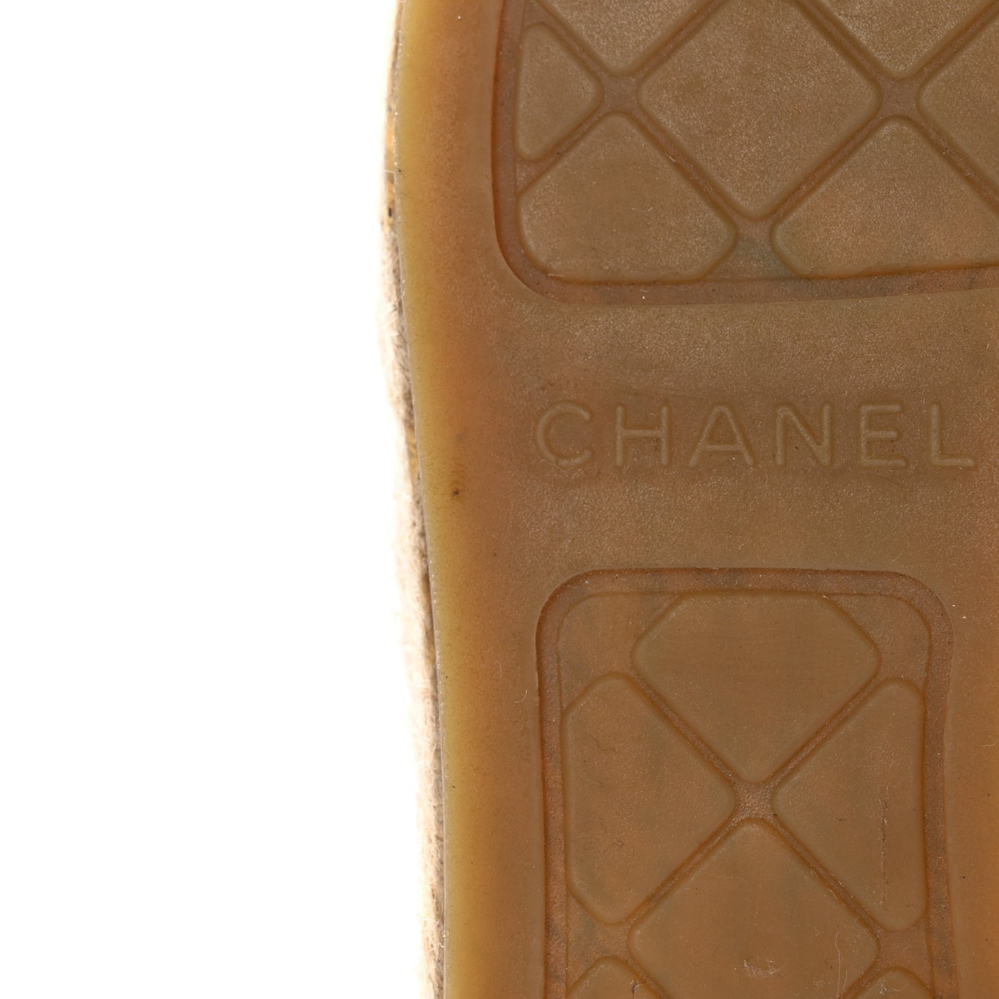 Lambskin CC Espadrilles 38 Beige Black