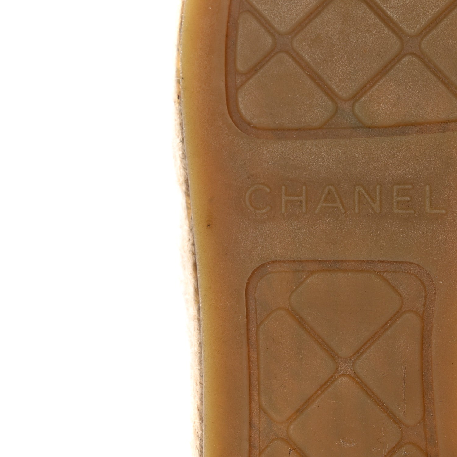 Chanel Lambskin CC Espadrilles 38 Beige Black 10 of 11