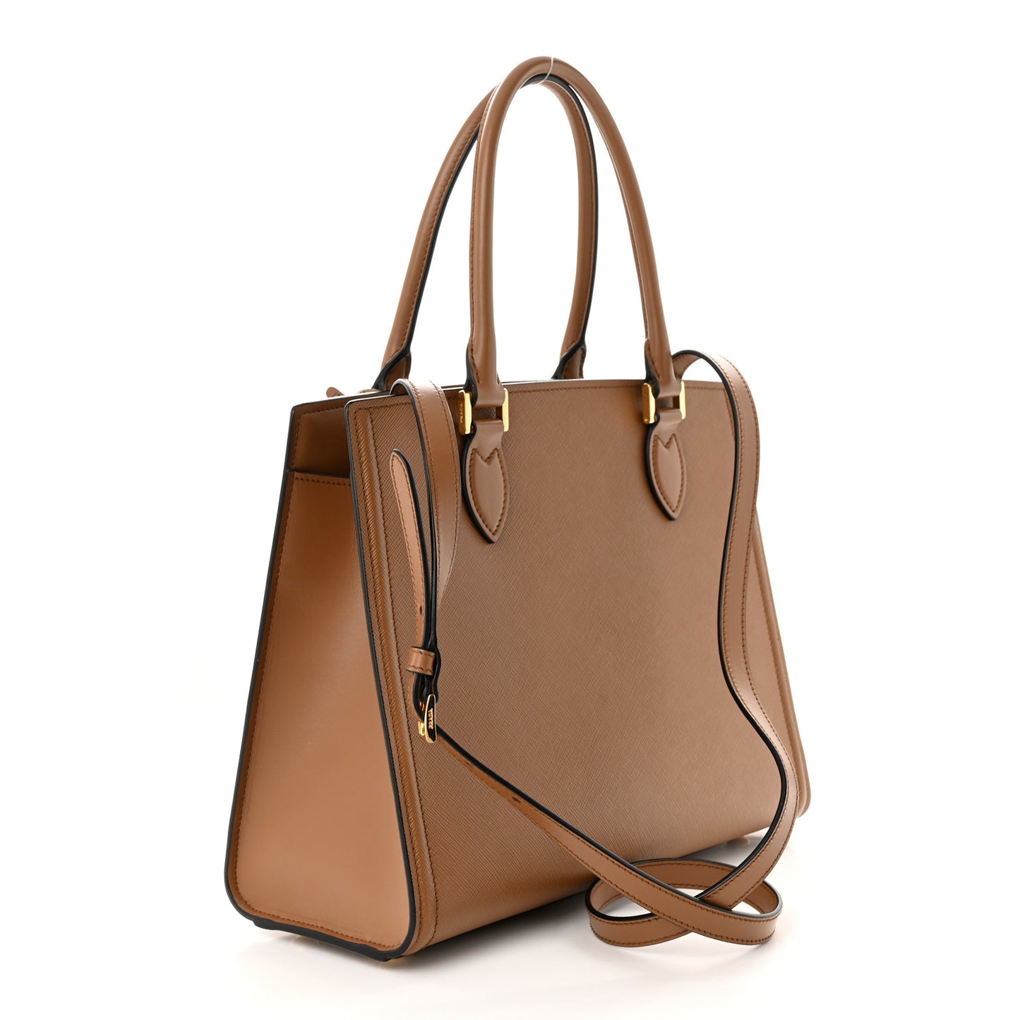 Saffiano Soft Calfskin Tote Cannella