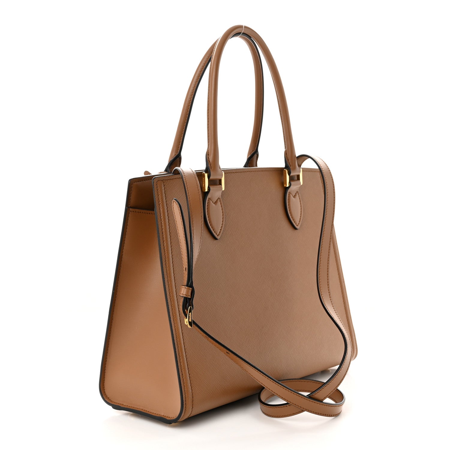 Prada Saffiano Soft Calfskin Tote Cannella 2 of 10