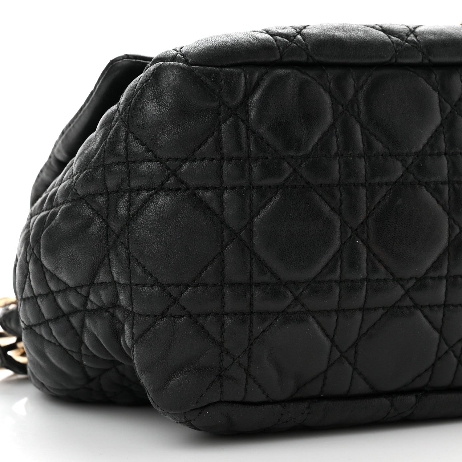 Christian Dior Lambskin Cannage Large New Lock Flap Black 8 of 9