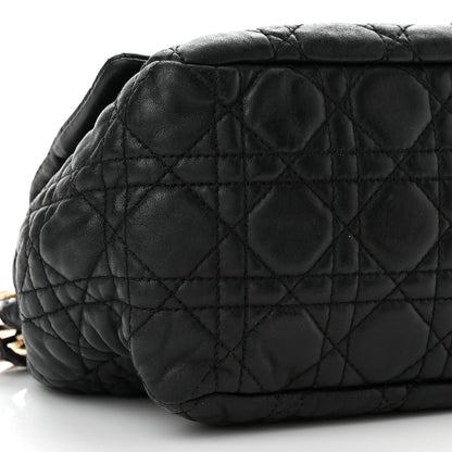 Christian Dior Lambskin Cannage Large New Lock Flap Black 8 of 9