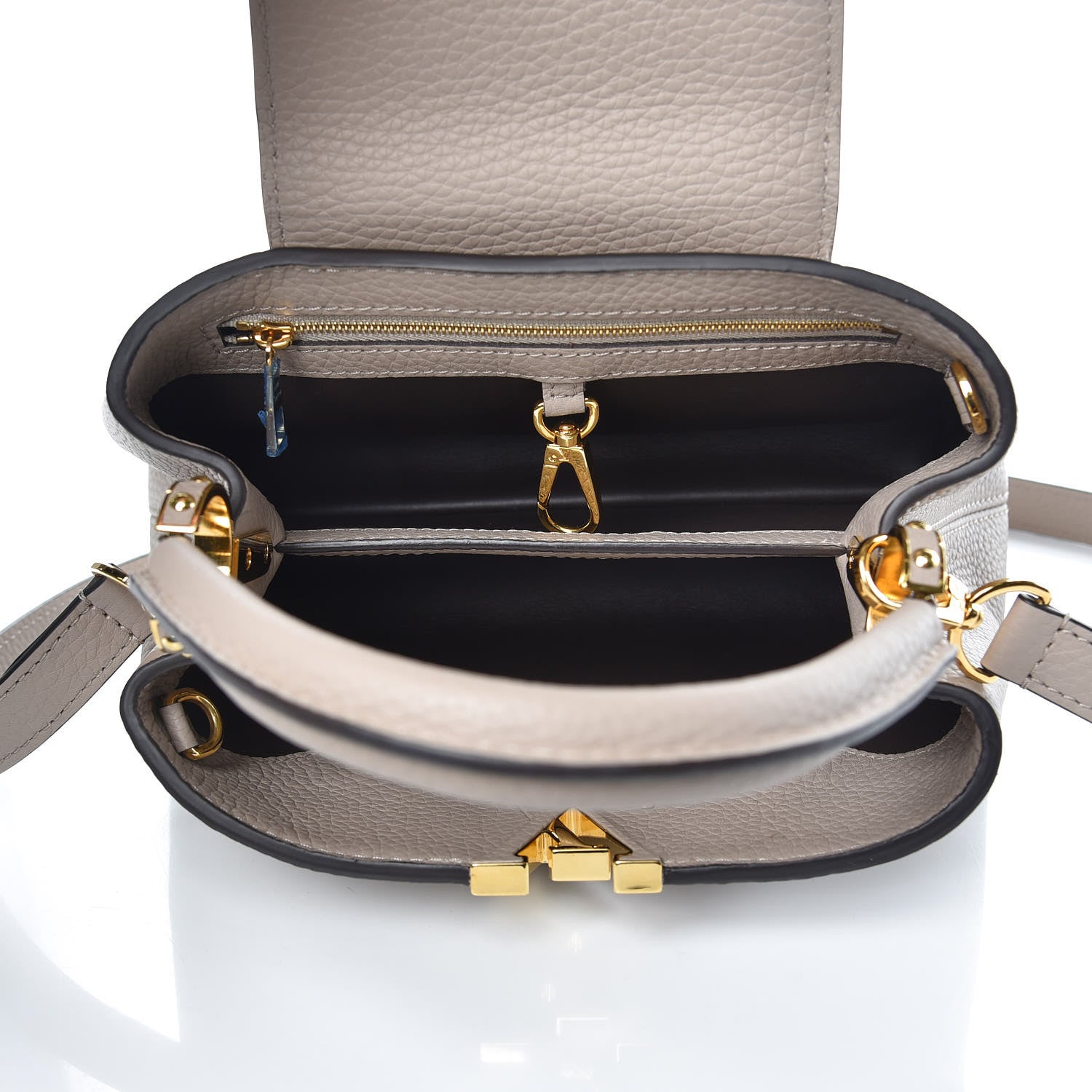 Louis Vuitton Taurillon Capucines BB Galet 5 of 9