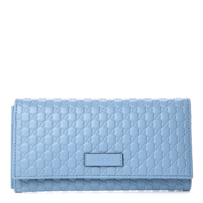 Gucci Soft Microguccissima Continental Wallet Mineral Blue 1 of 12