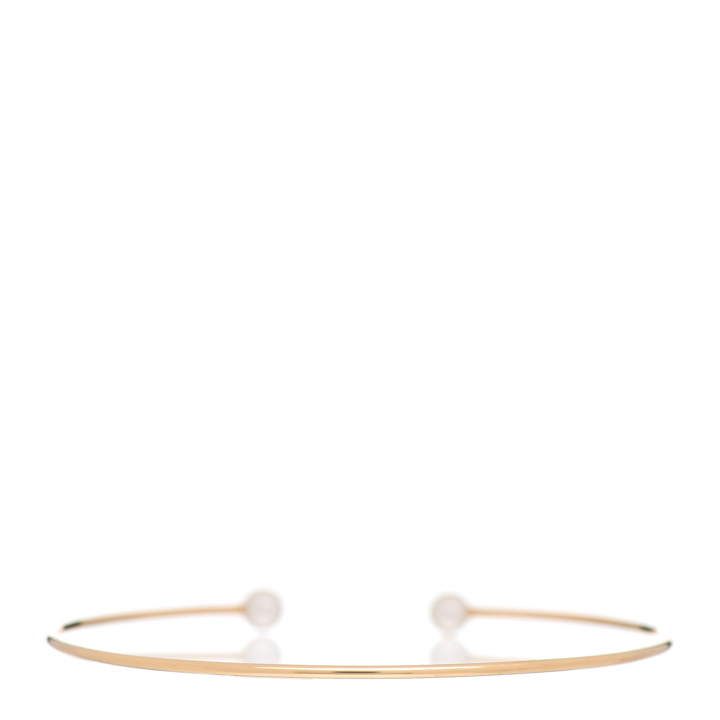 18K Yellow Gold Akoya Pearl 4.5mm Cuff Bracelet