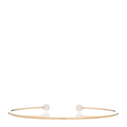Mikimoto 18K Yellow Gold Akoya Pearl 4.5mm Cuff Bracelet 3 of 5