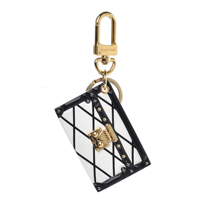 Louis Vuitton Petite Malle Malletage Bag Charm Key Holder White 1 of 3