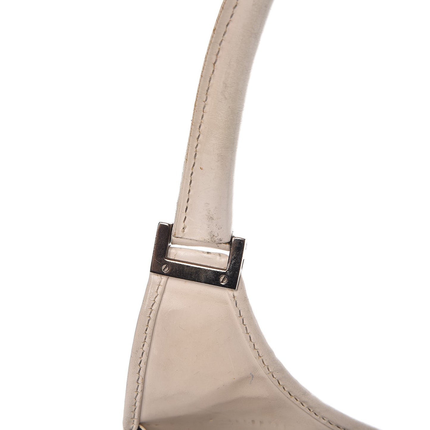 Canvas Bardot Shoulder Bag White Black