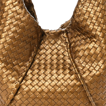 Bottega Veneta Cervo Intrecciato Large Simple Hobo New Bronze 7 of 9