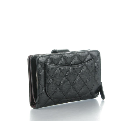 Chanel Caviar Quilted Zipped Pocket Wallet Black 3 of 8