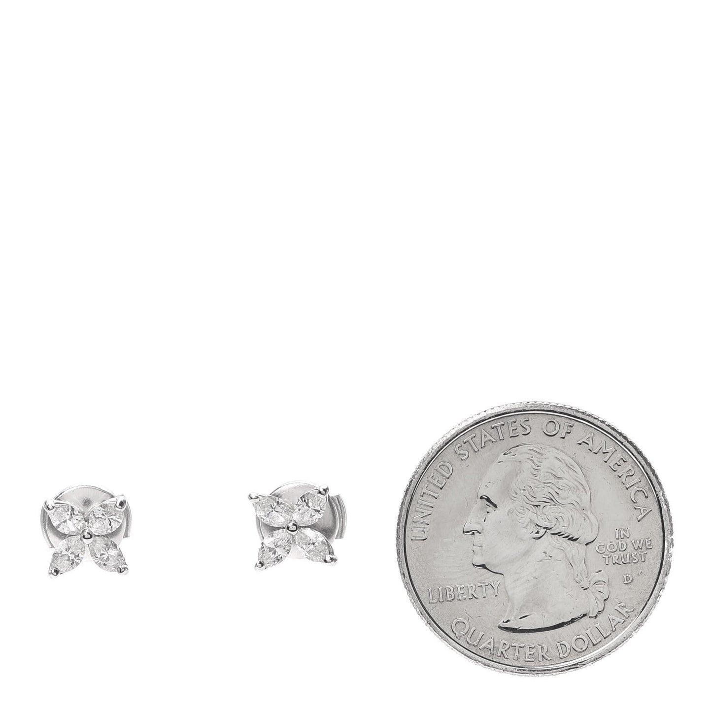 Platinum Diamond .70ct Victoria Earrings