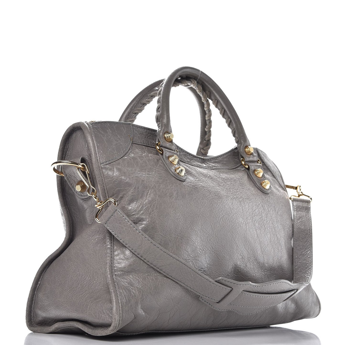 Agneau Giant 12 Gold Hardware City Gris Pyrite