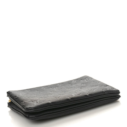 Louis Vuitton Empreinte Double Zip Pochette Black 4 of 10